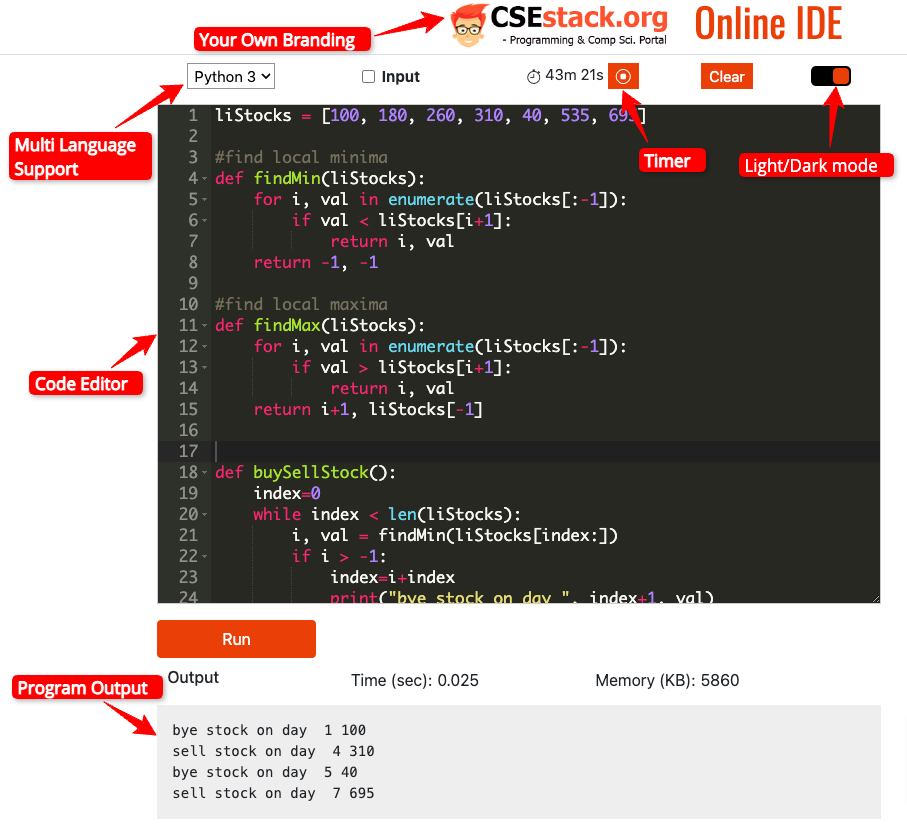 Online Editor - csestack.org